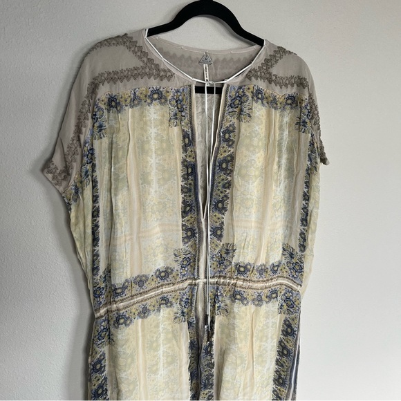 Free People New Romantics Gardenia Fog Maxi Dress Stone Bohemian Casual Women’s - Picture 4 of 15